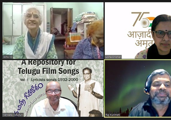 27th November 2021 broadcasters : Professor Vutukuri Satyanarayana, Prof Leela Pillalamarri, Smt Raja Sukanya Immadi, Smt Malapaka Venkata Lakshmi, Sri Nataraj Kurimeti, Dr Usha Sridhar  Topic: Cinema  naadu – nedu